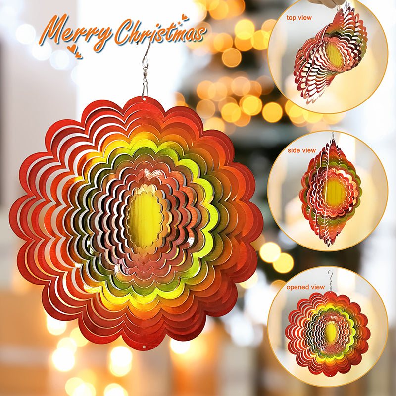 FONMY Wind Spinner Rainbow Color Sunflower