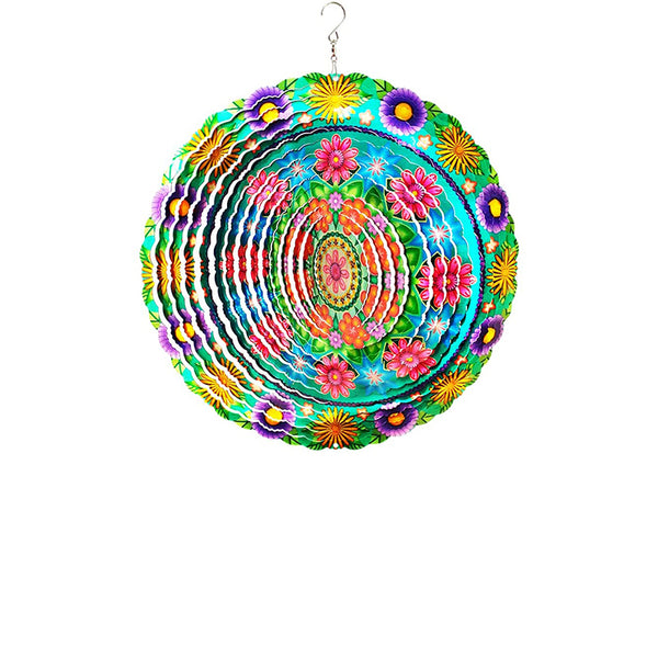 FONMY Wind Spinner Mandala Green Flower