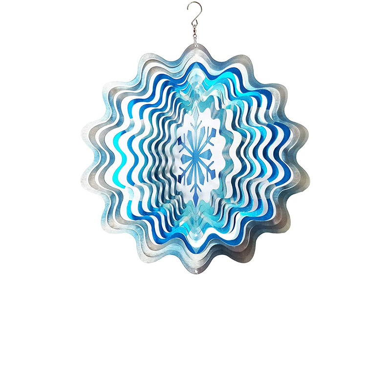 FONMY Snowflake Metal Wind Spinners