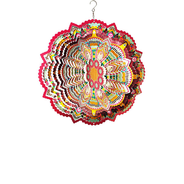 FONMY Wind Spinner Mandala Lucky Star Pink