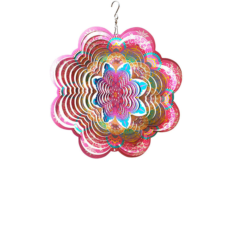 FONMY Pink Mandala Wind Spinners 12''