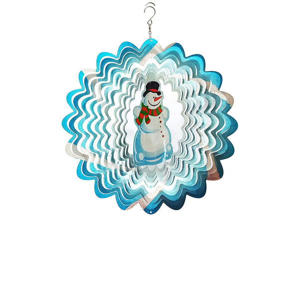 FONMY Snowman Metal Wind Spinners