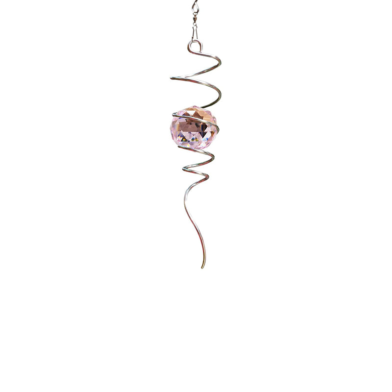 FONMY Gazing Ball Spiral Tail-Pink
