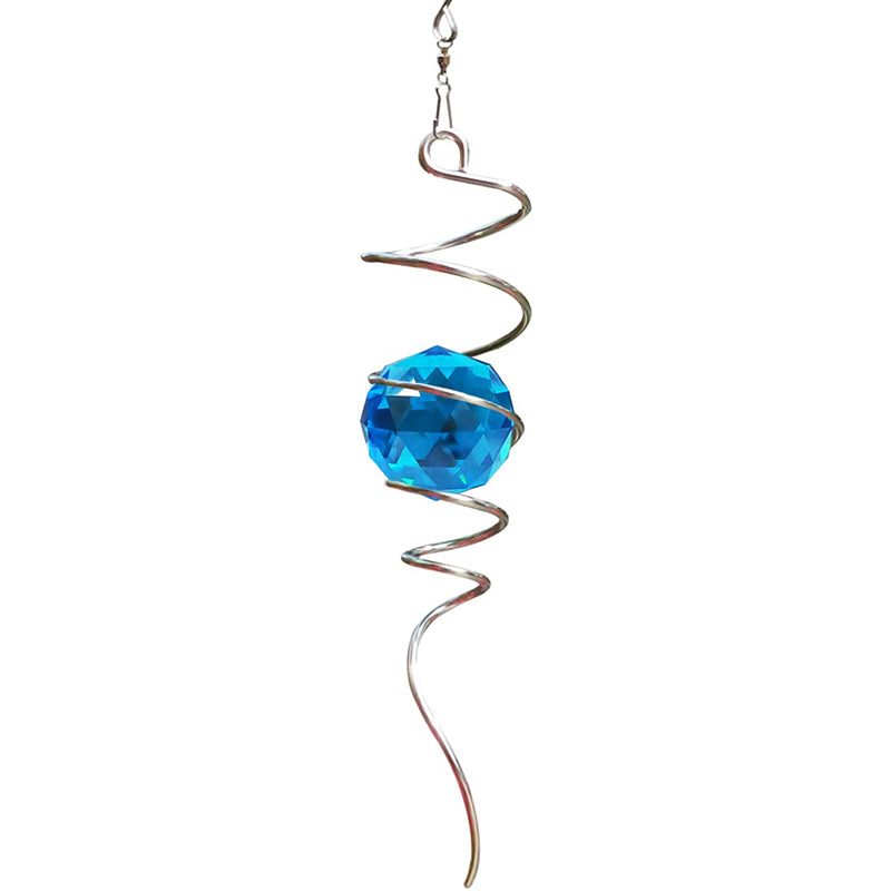 FONMY Gazing Ball Spiral Tail-Blue