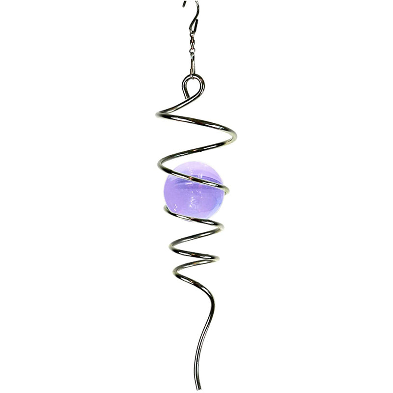 FONMY Purple Gazing Ball Decorative Wind Spinner