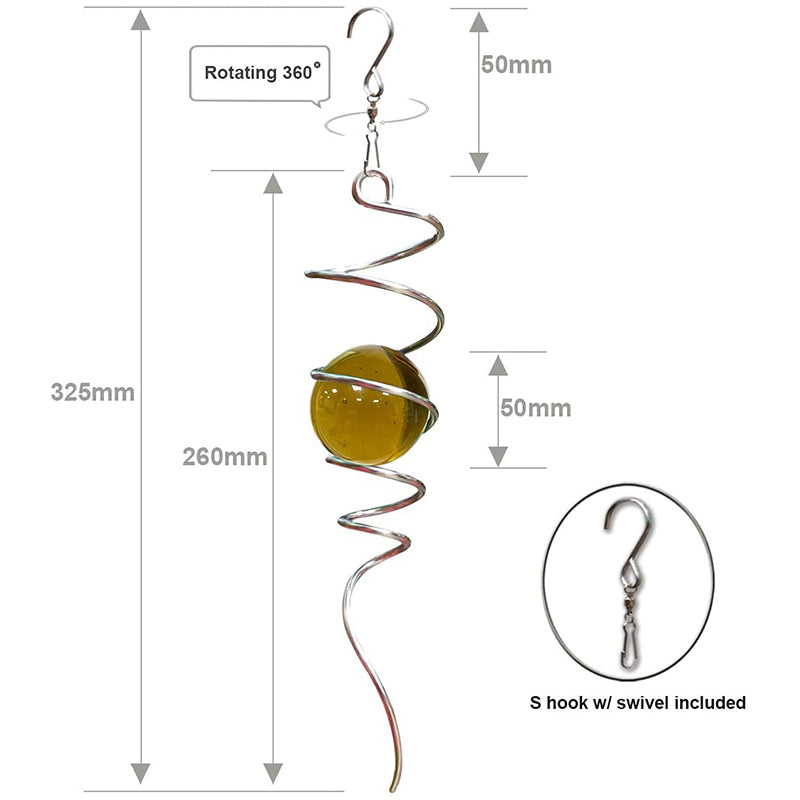 FONMY Gazing Ball Spiral Tail-Gold
