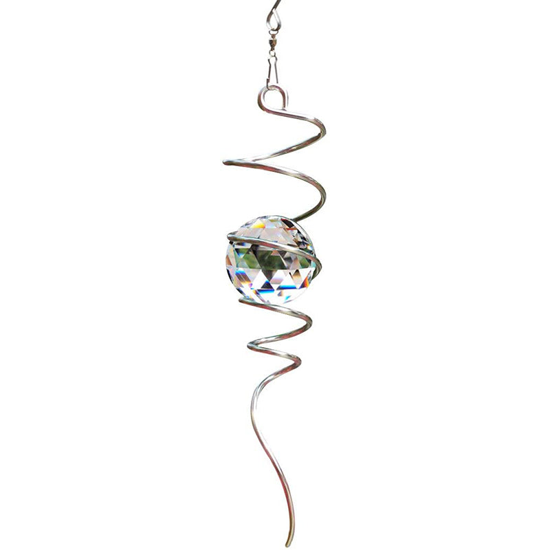 FONMY Clear Crystal OrbDecorative Wind Spinner
