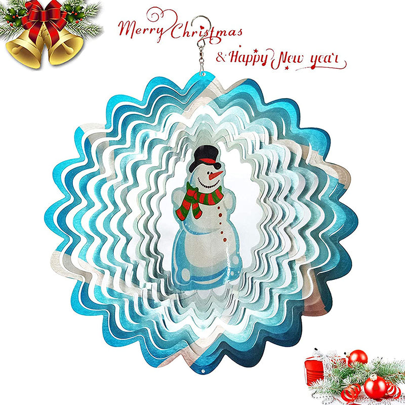 FONMY Snowman Metal Wind Spinners
