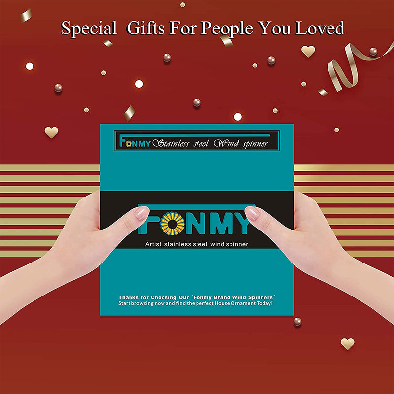 FONMY Snowflake Metal Wind Spinners