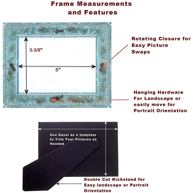 FONMY 3x5 Seascape Themed Acrylic  Frame