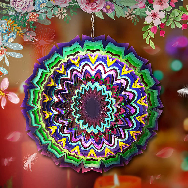 FONMY Wind Spinner Mandala Lucky Star