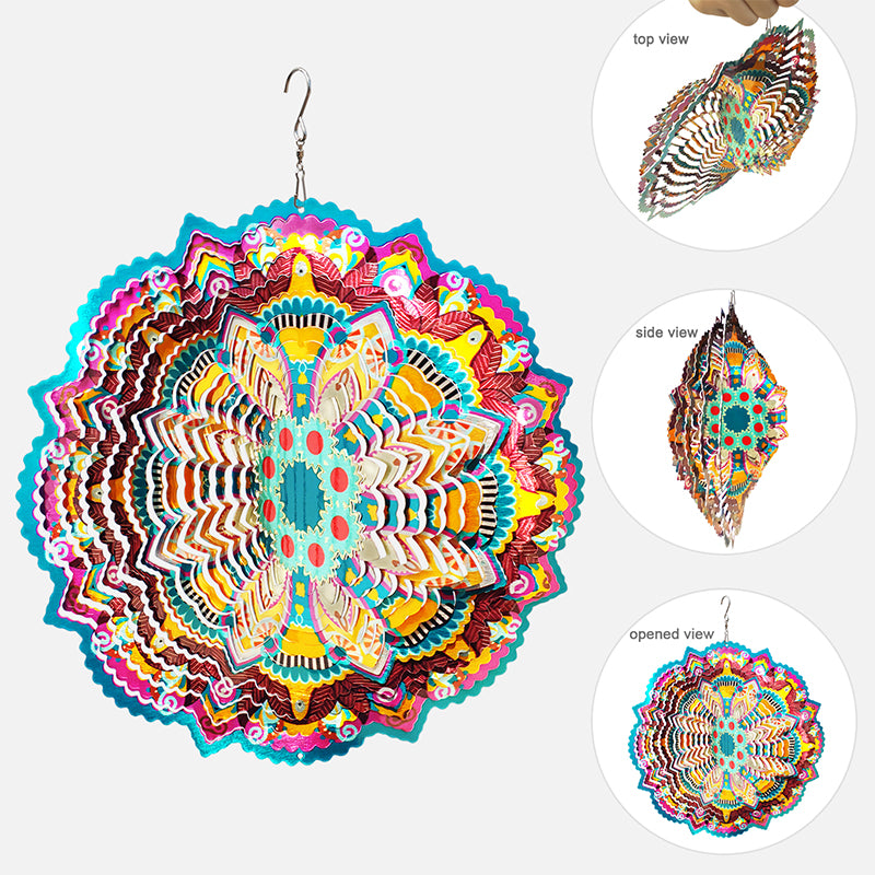 FONMY Wind Spinner Mandala Lucky Star